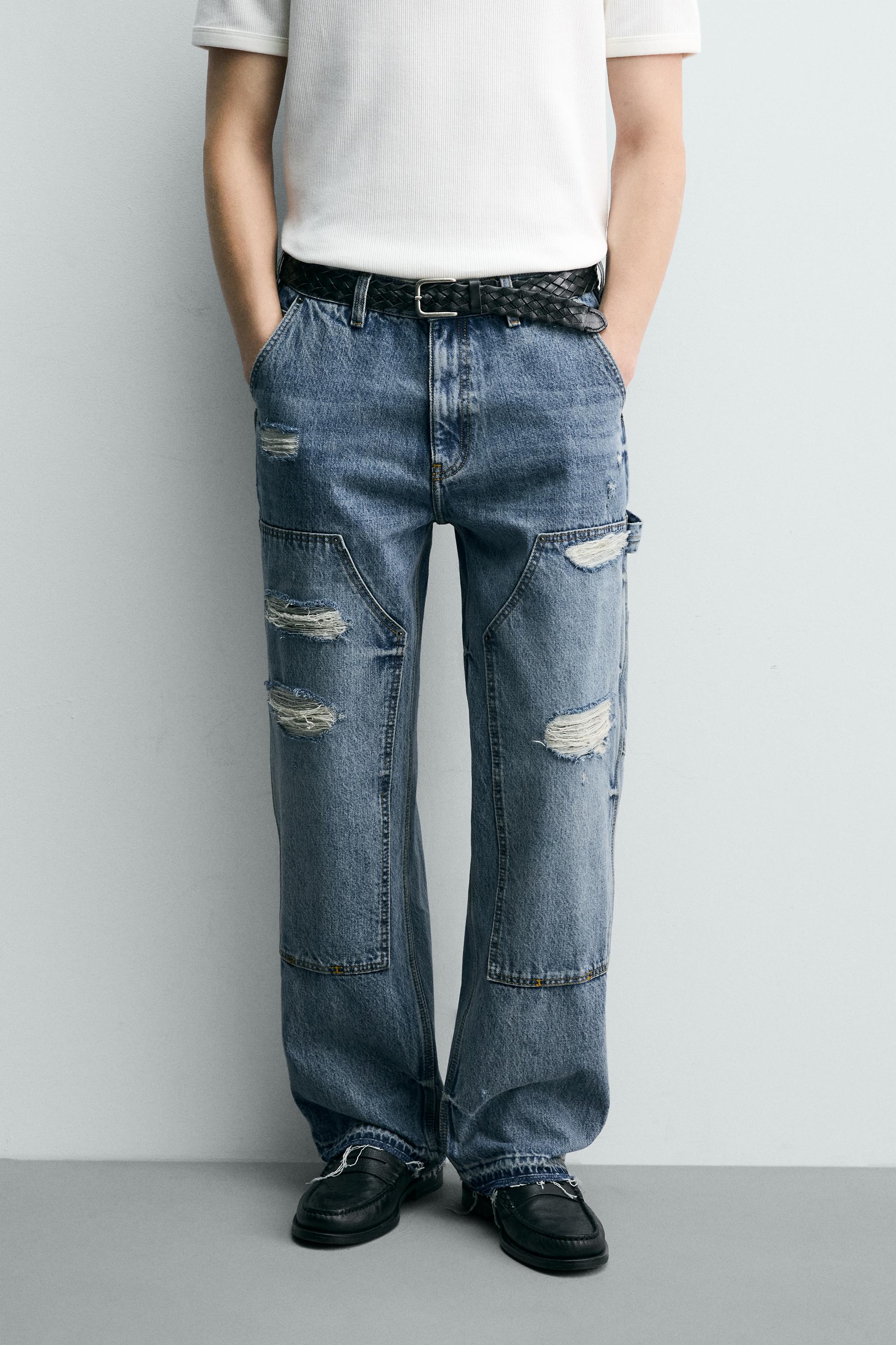 RELAXED FIT CARPENTER POCKET JEANS